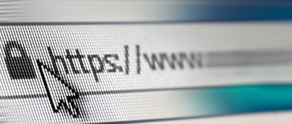 Closeup of Http Address in Web Browser